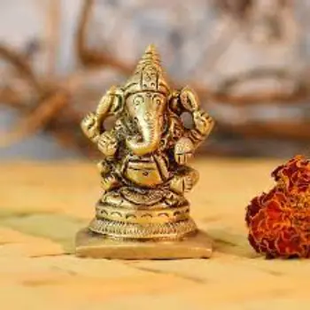 Collectible India Brass Lord Ganesha Statue  